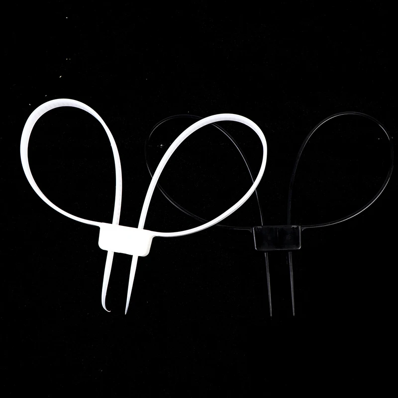 1 قطعة أصفاد الشرطة البلاستيكية مزدوجة فليكس الكفة أصفاد البريدي التعادل ربطات كابل النايلون