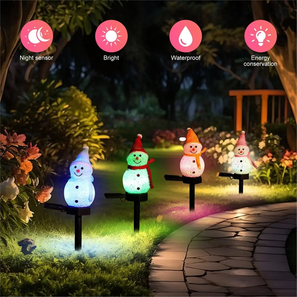 Y17A 2025-Christmas Light Stakes Outdoor Decoration for Yard- Solar Lights- Christmas Ornaments - view 6
