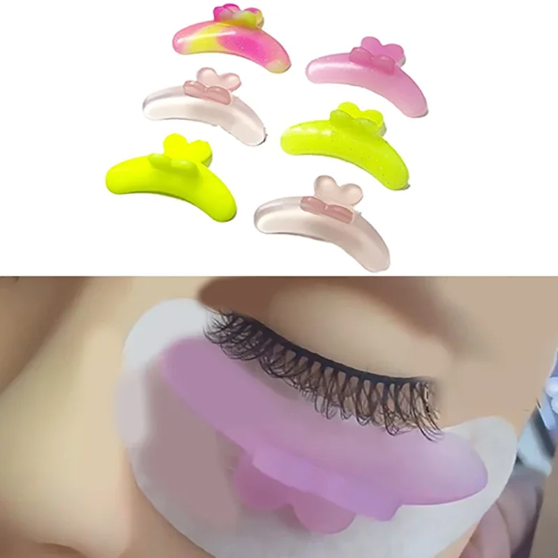 1/2PCS Silicone Reusable Eyelash Perm Pads Perm Anti-fall Off Eyelash Pads Anti-slip Lash Lift Ribbon Eyelash Lash Lifting Tool