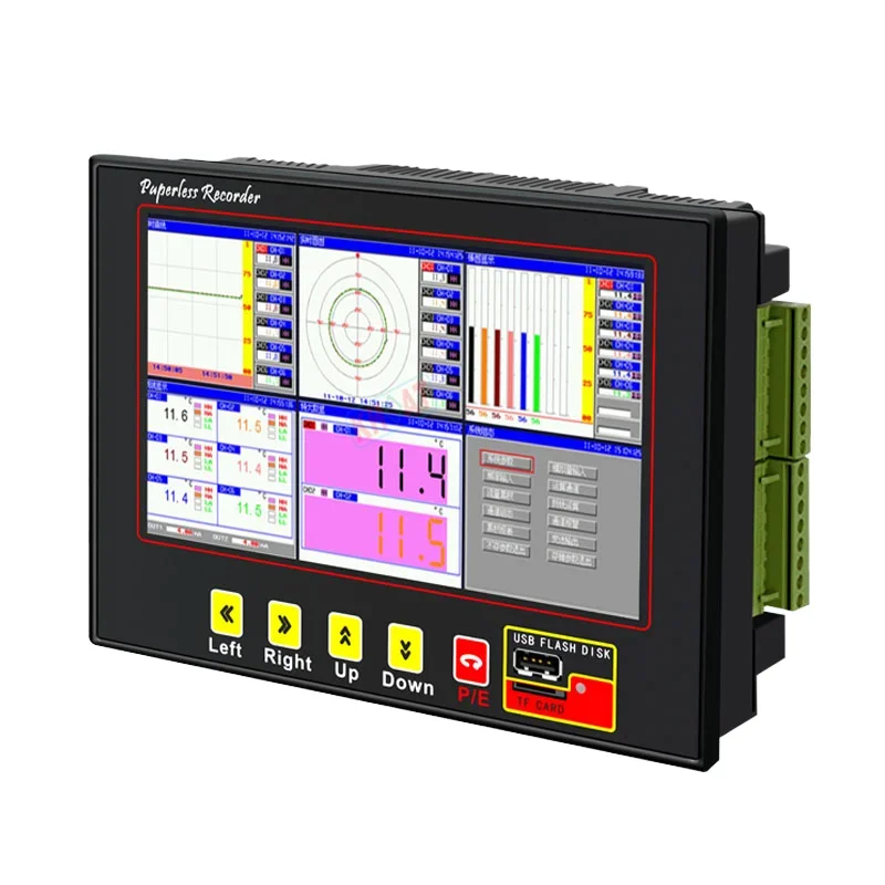 High Resolution 1-18 Channels LCD Display Paperless Recorder Chart Recorder Infrared/Digital/Thermal OEM & ODM Supported