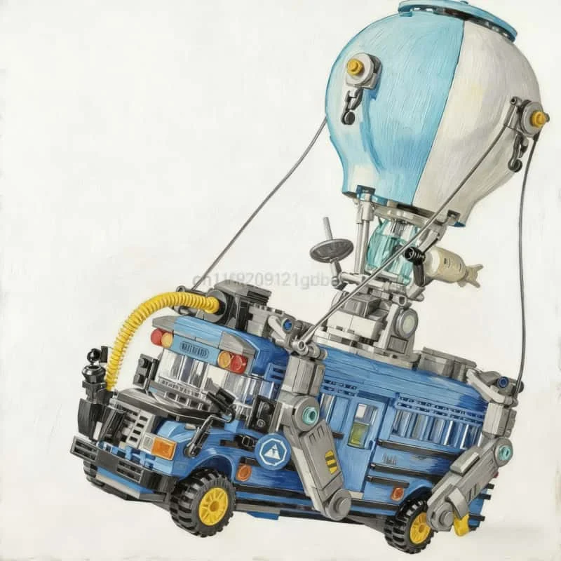 

2025 New product spot 954Pcs FIT battle bus building block model building block toy children's birthday Christmas gift