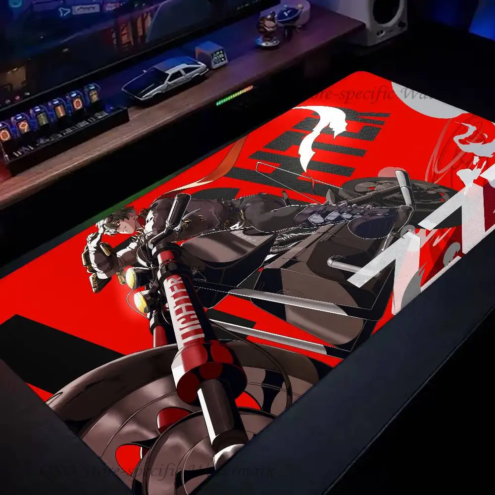 Lighter Animated Zenless Zone Zero Mousepad Non-slip Suitable For Office Computers Laptops E-sports Game Desk Mats XXL Keyboard
