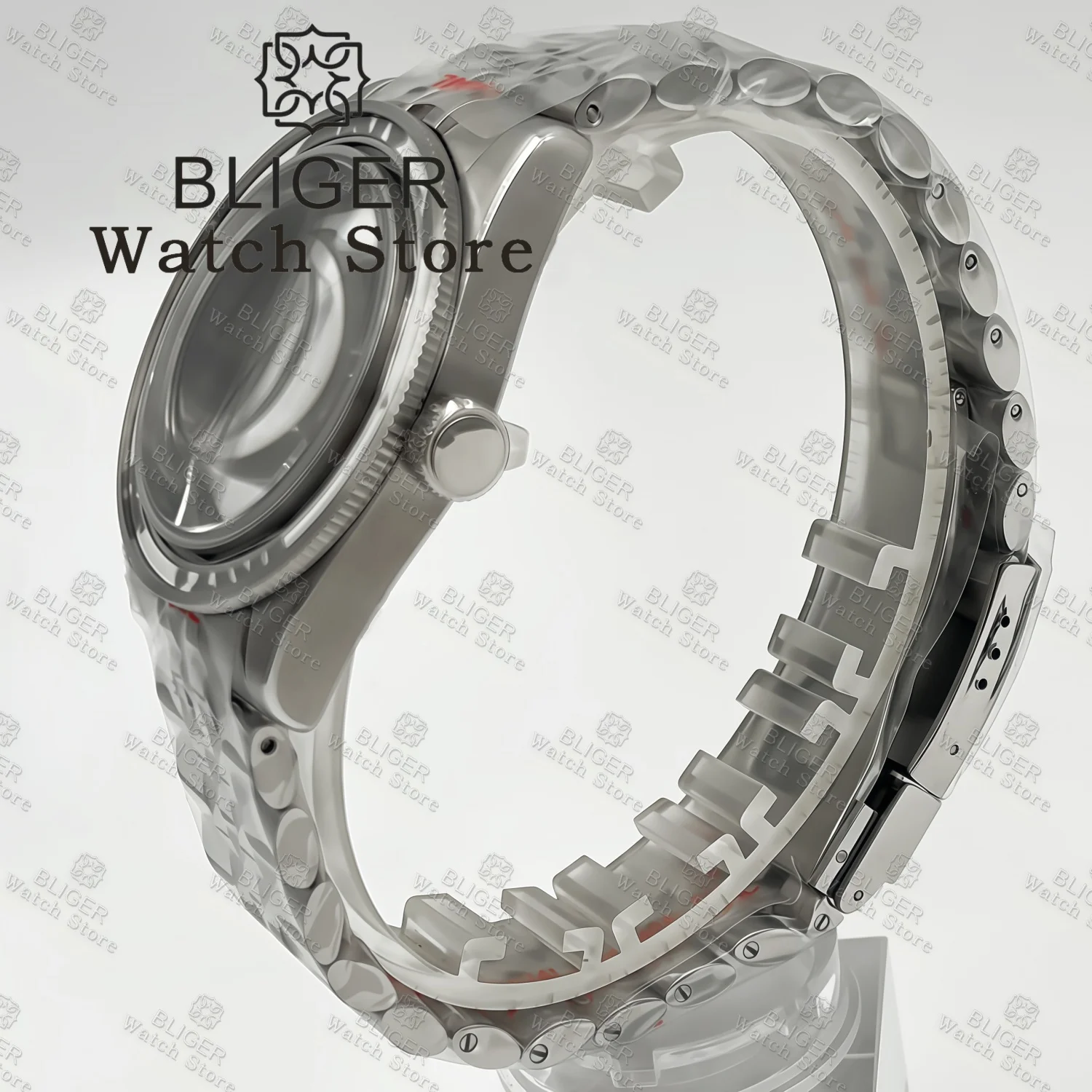 Корпус для часов BLIGER 39 мм BB58 браслет Jubilee винтовая коронка куполообразное сапфировое стекло подходит механизмов NH34 NH35 ETA2824 PT5000 Miyota DG