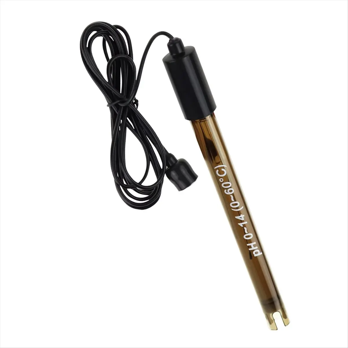 ABZT E-314 PH Electrode Sensor Probe, 0-14 PH Highly Accurate Probe with BNC Connector for Continuous Measurement of Liquids