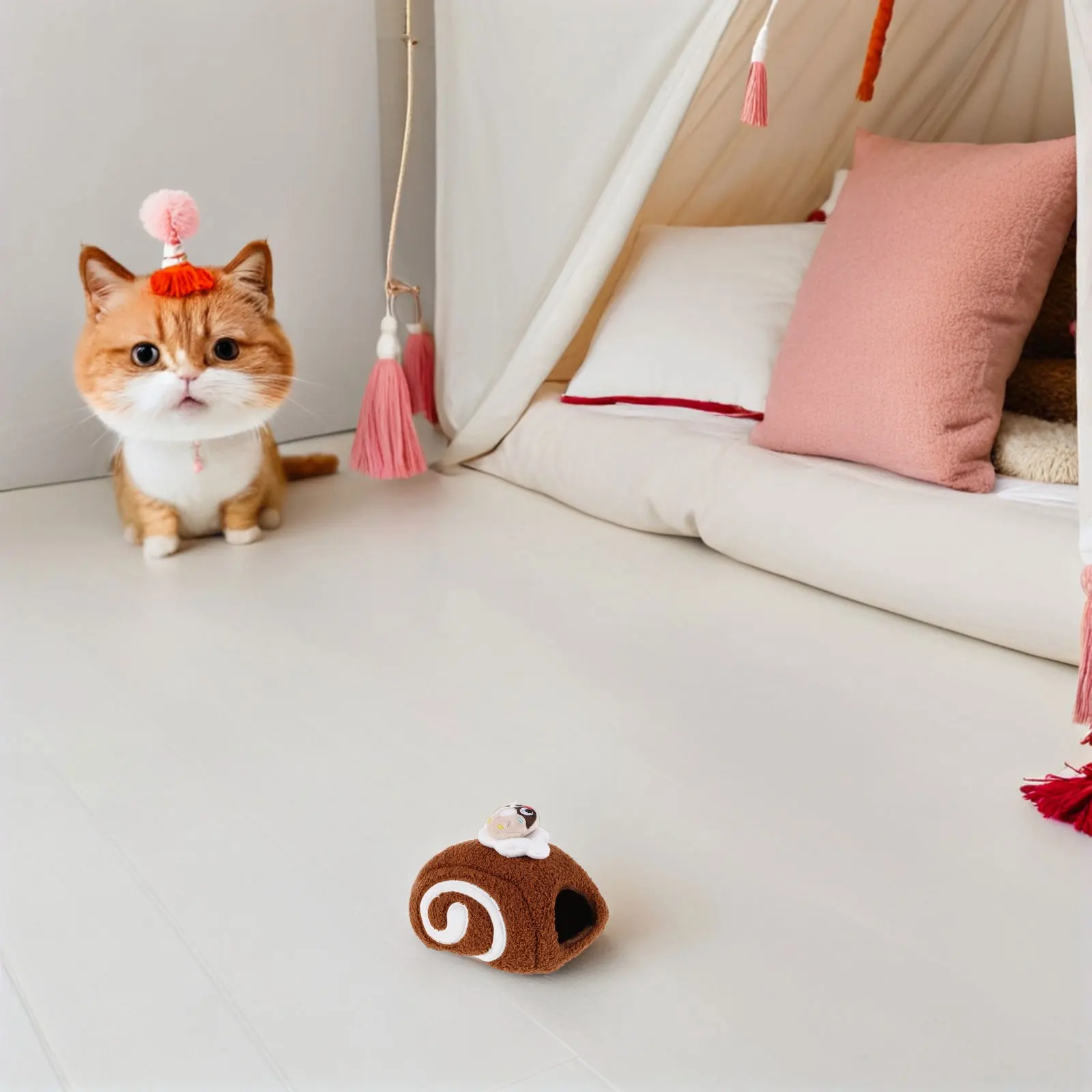 

Cotton Nest Hamster House Cozy Winter Bed Hideaway Shelter Warm Den Furniture Small Pets Play Area Easy Clean