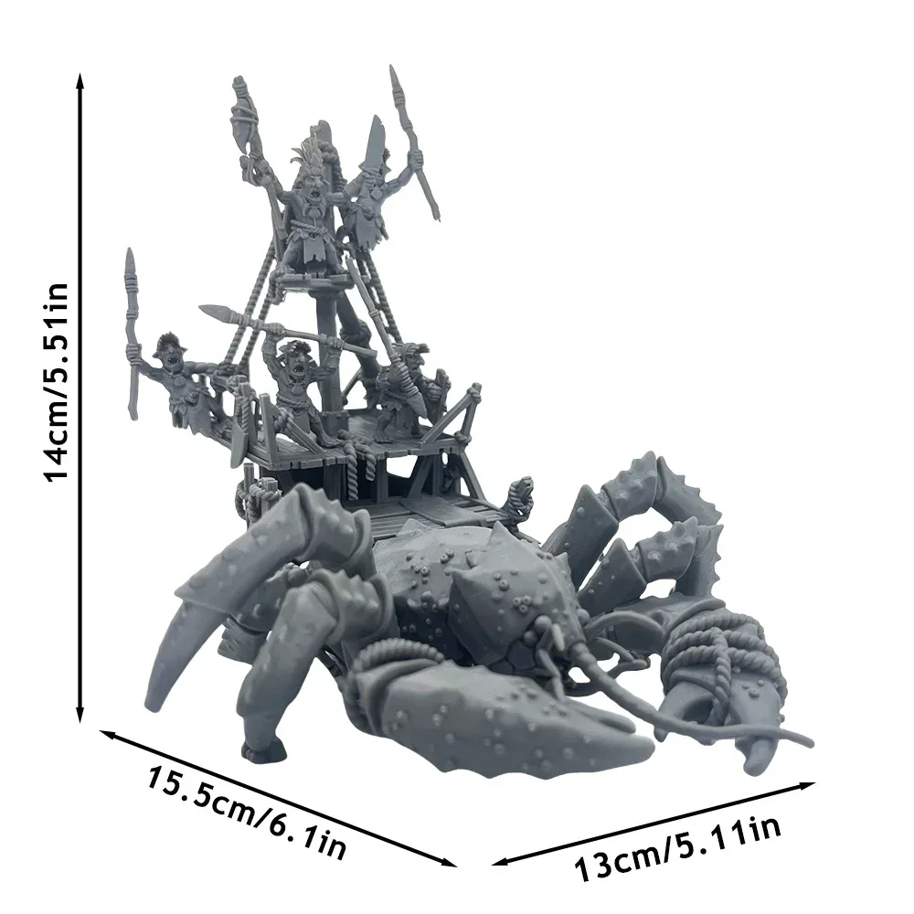 140mm Grassland Goblin 3D Printed Resin Miniature Figurines Unpainted Model Kit A477