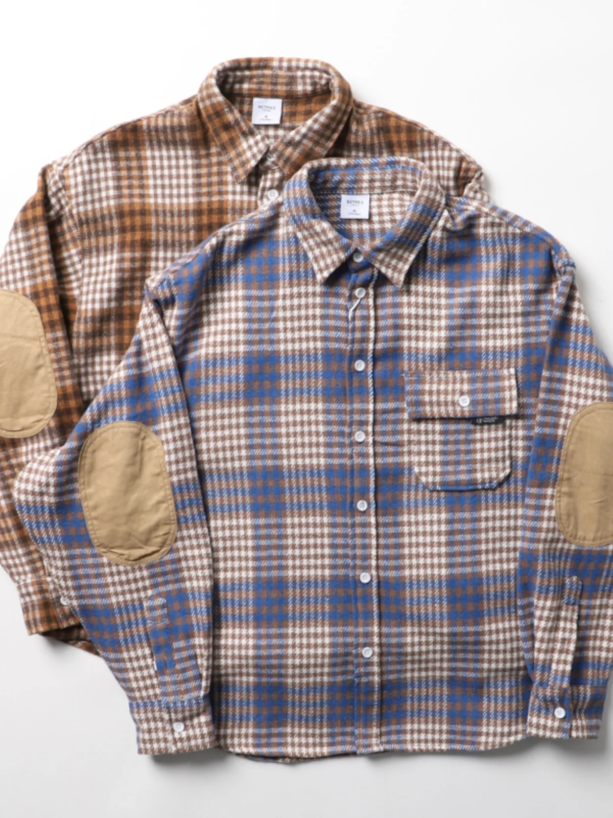 

Японская шерстяная клетчатая рубашка в стиле сарафана для мужчин: свободная повседневная верхняя одежда, весенняя мода, классический воротник, длинный рукав, молодежная модель