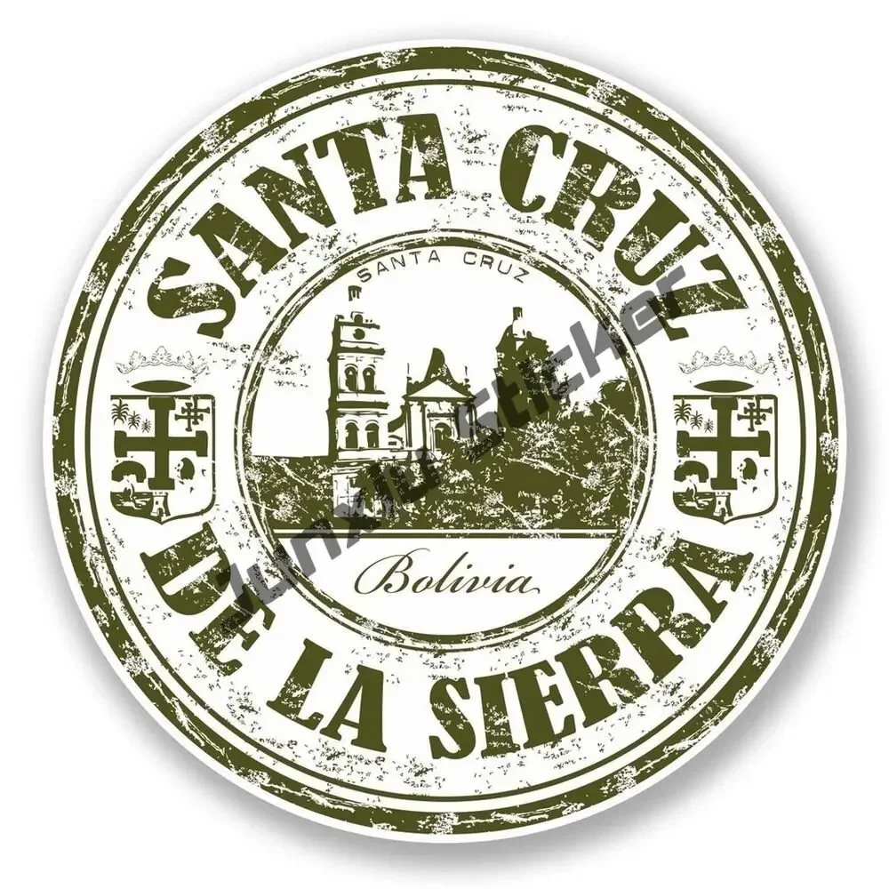 ملصقات بوليفيا المصنوعة في خريطة بوليفيا علم فريق كرة القدم ملصق سفر ملصق لاصق مقاوم للماء ملحقات القوارب البلاستيكية الديكور