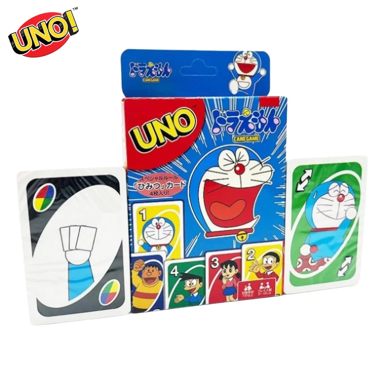 

UNO FLIP! Doraemon co-branded card game cartoon Yoplait family leisure party parent-child board game children's birthday gift