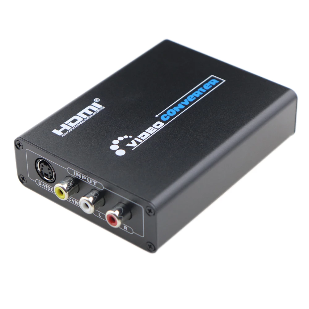 

AV S-Video CVBS Видео в HDMI HD 3RCA PAL/NTSC Переключатель для ТВ ПК Blue-Ray DVD
