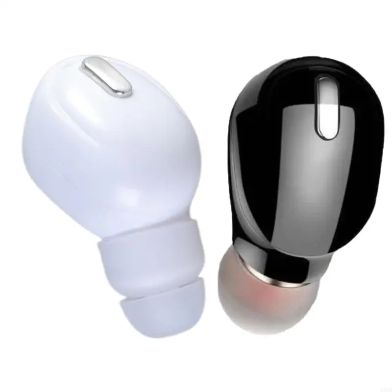 Auricular inalámbrico H37B, auricular oído único BT5.2 bajo perfilado para escuchas discretas