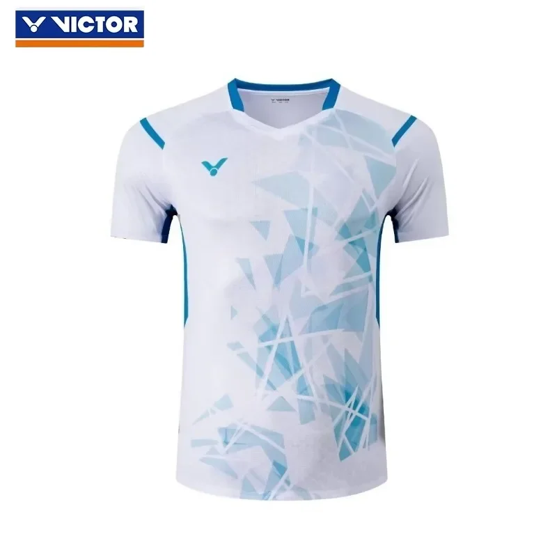 New Victor badminton suit new quick drying competition ball suit short sleeve breathable sweat absorption sports T-shirt top set