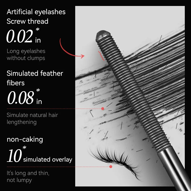 AMG Steel Pipe Thread Eyelash Primer กันน้ํา แห้งง่าย หนา ดัดผม เพรียวบางและยาวโดยไม่ต้องผสมมาสคาร่าแต่งหน้า