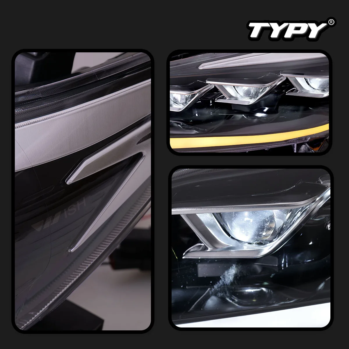 TYPY Car Headlights For Toyota Wish 2009-2015 LED Car Lamps Daytime Running Lights Dynamic Turn Signals Car Accessories