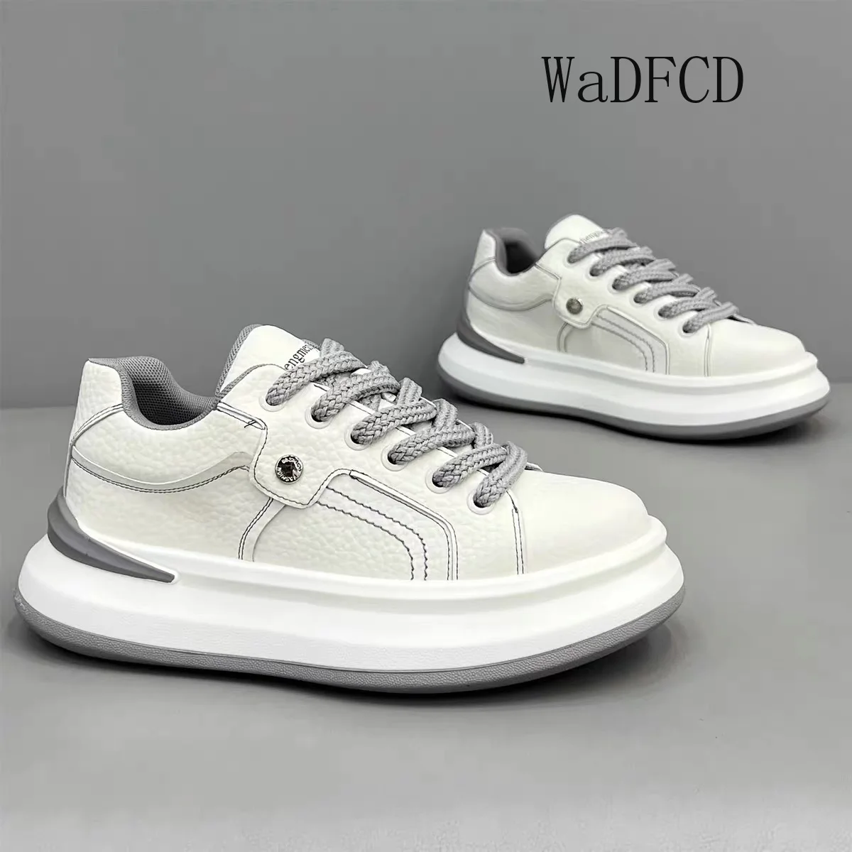 

Кроссовки, повседневные мужские оригинальные дизайнерские туфли для досок, модная дышащая кожа из микрофибры, спортивная обувь на увеличенной платформе