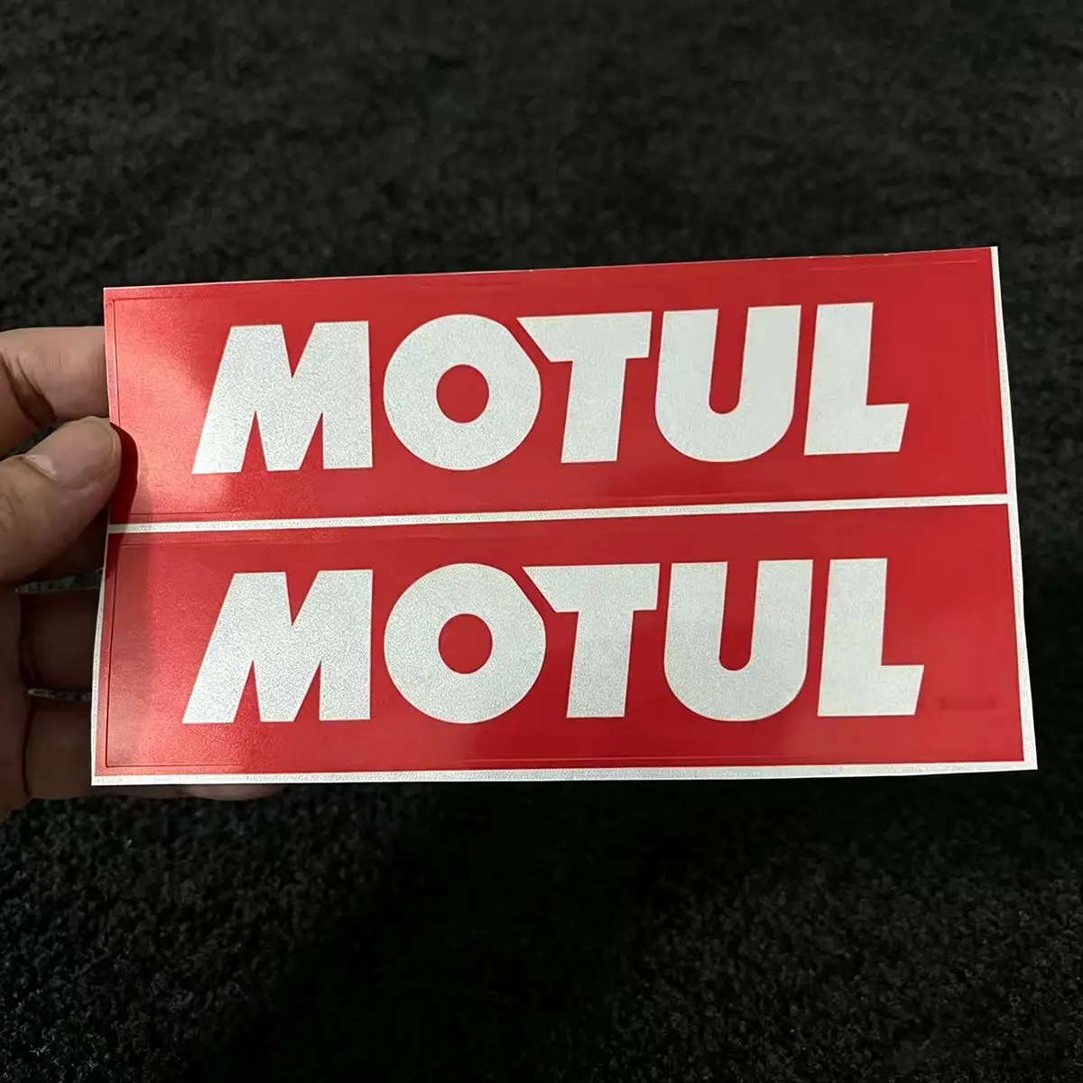 Reflective MOTUL Sticker Logo Motorcycle Tank Car Bike Helmet Decal