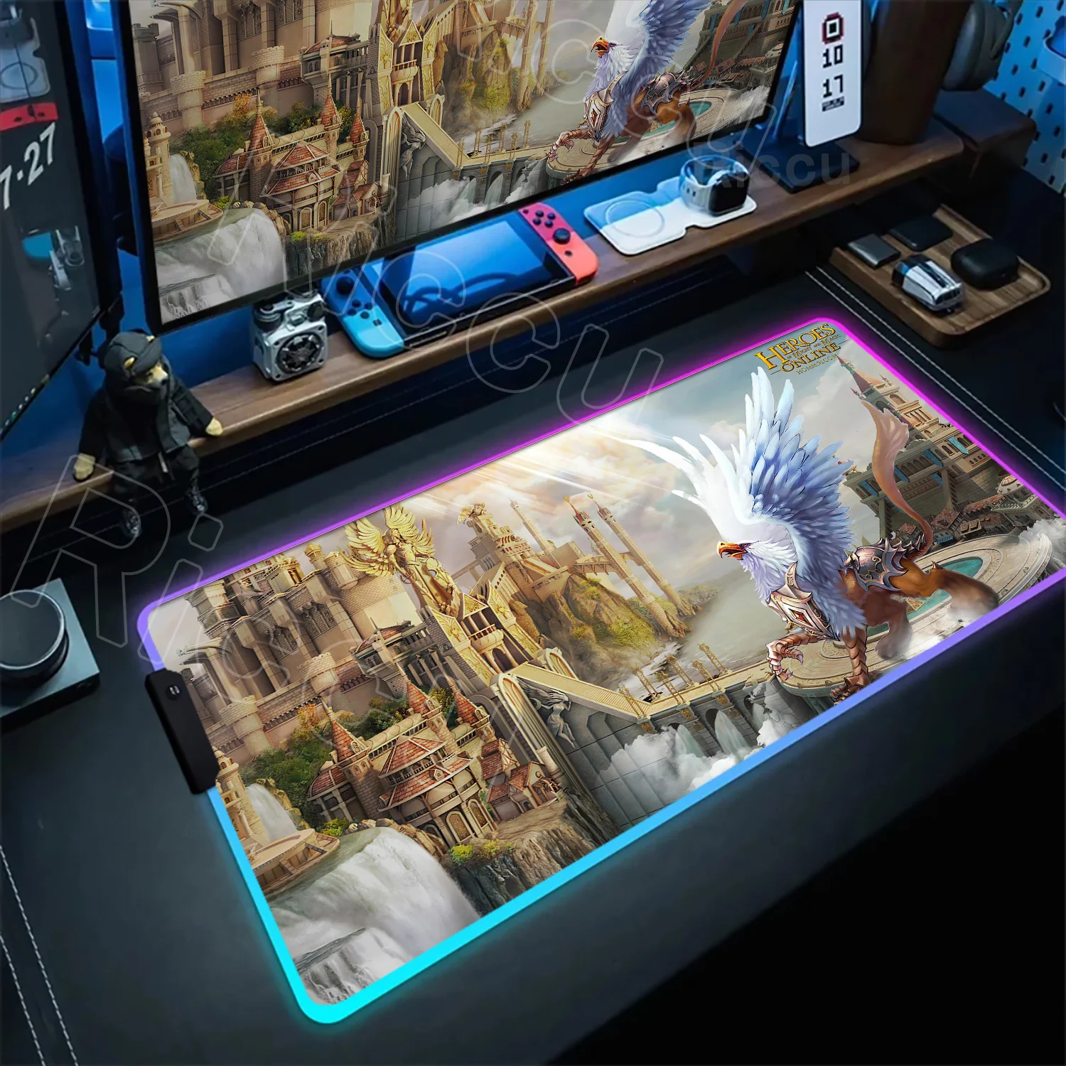 Коврик для мыши Heroes of Might and Magic 3, компьютерные аксессуары для геймеров, коврик для мыши RGB, игровой ноутбук, клавиатура, настольный коврик, большой коврик для мыши