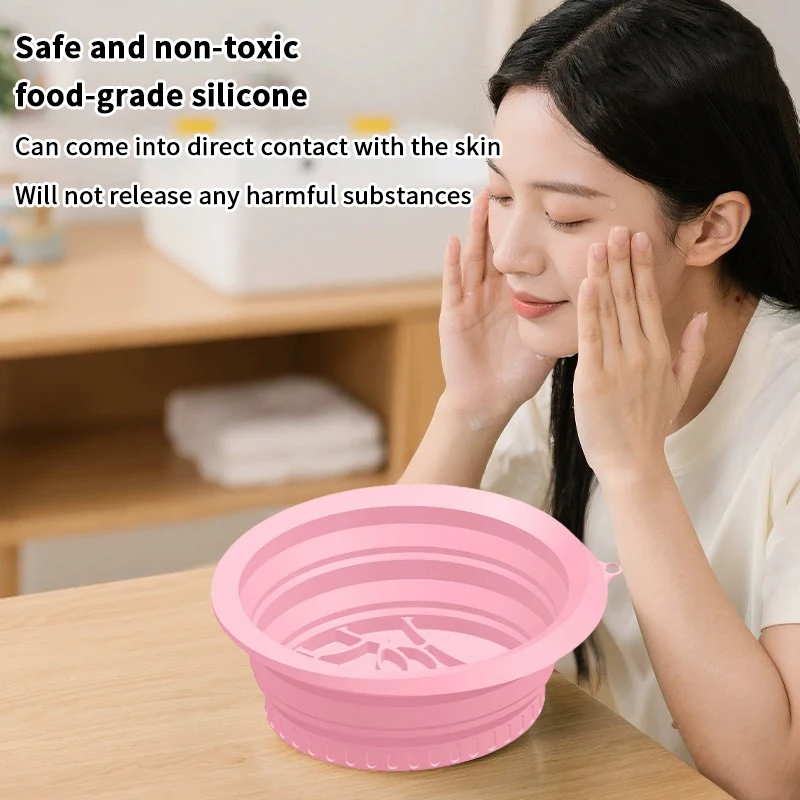 Protable Face Ice Bath Bowl For Facials Plunge Dipping Face Folding Ice Facials Washbasin Facials Skin Care Tool For Home Travel