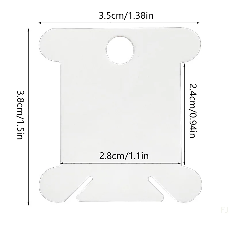 [YU] 50/200 pièces bobines de fil de carton bobine de fil outil de couture support de bobine pour point de croix broderie fil de coton bricolage