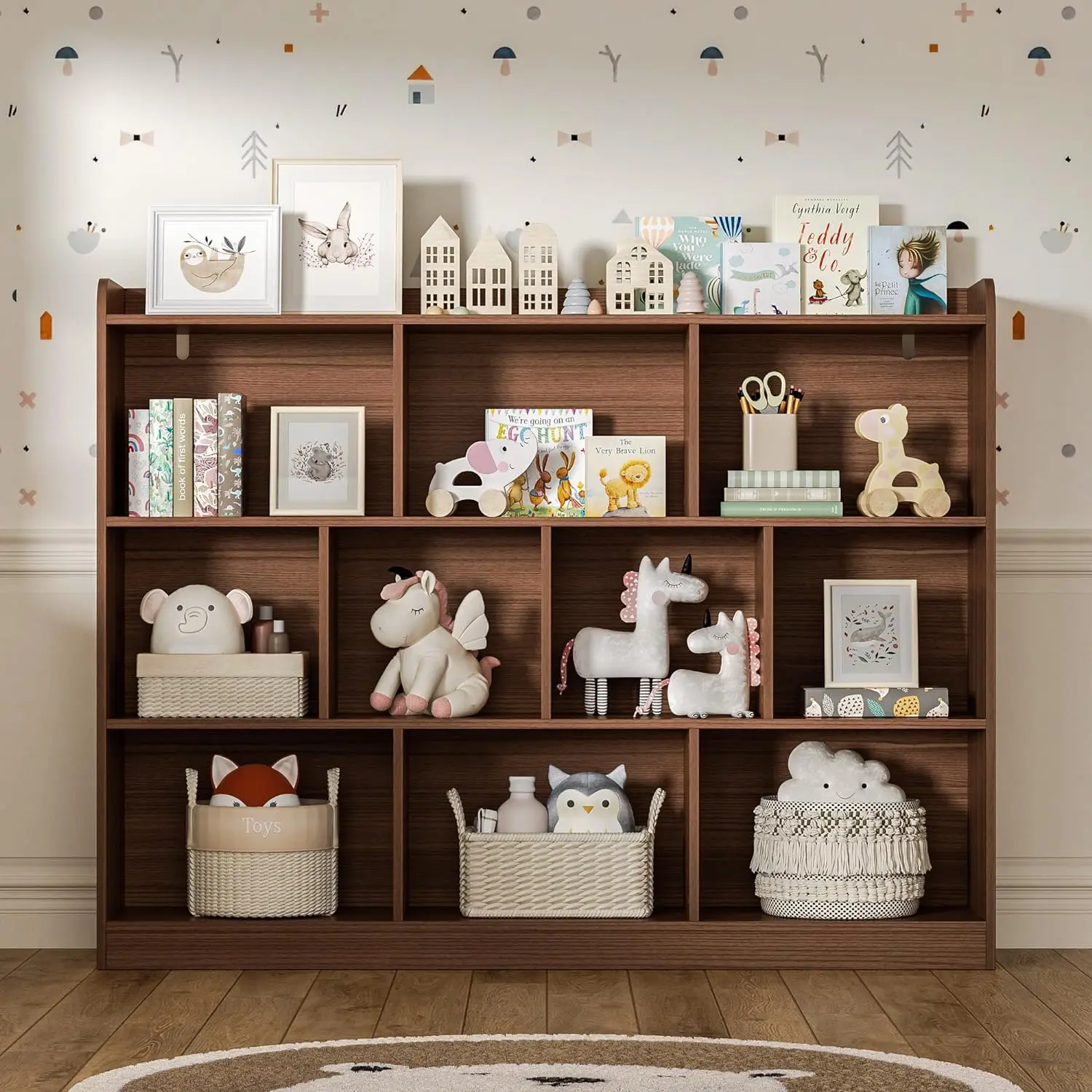 

# Minimalist Bookshelf Wood Bookcase With 3 Tier Open Shelves Storage Shelf For Living Room Bedroom