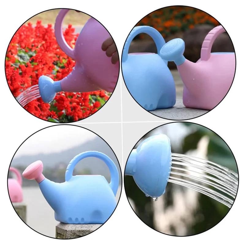 

A26F-2Pcs Elephant Watering Pot Spraying Bottle For Plants Kid Toys Hand Watering Can Watering Spray Can Animal Watering Can
