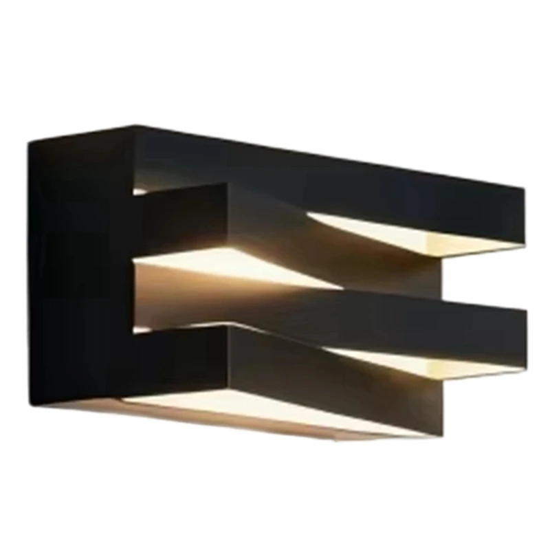 Modern Outdoor Square Wall Lamp LED Villa Garden Porch Bedroom Bedside Walkway Indoor and Outdoor Lighting