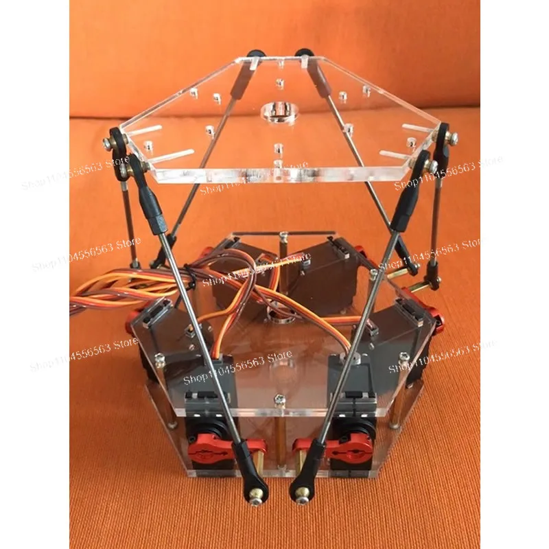 Mini 6-DOF Platform Stewart Platform with Gyroscope Handheld Controller 6 Axis Motion Simulator for VR Flight Simulation