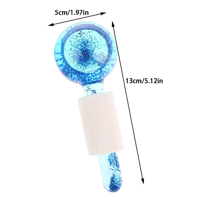 얼굴 롤러 강화 홍조 진정 살롱 주름 제거제, 아이스 글로브 얼굴 마사지기, 아이스 롤러 스킨 케어 도구, 1PC