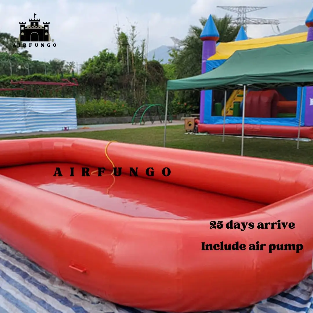 Commercial inflatable water swimming pool round outdoor with air pump kid's summer party water pool