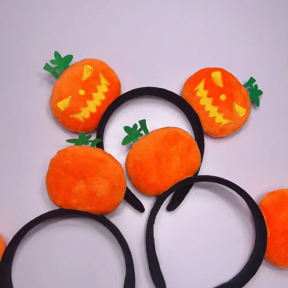 Festive Cartoon Pumpkin Pumpkin Headband Lightweight Ghost Shape Ghost Hair Clip Dark Style Pumpkin Hairband for Cosplay