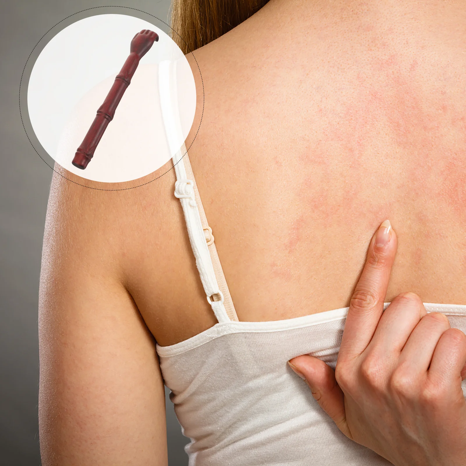 

Wooden Back Scratcher Lightweight Long Handle Portable Handheld Body Scratch Tool for Back Itching Relief Comfortable Massage