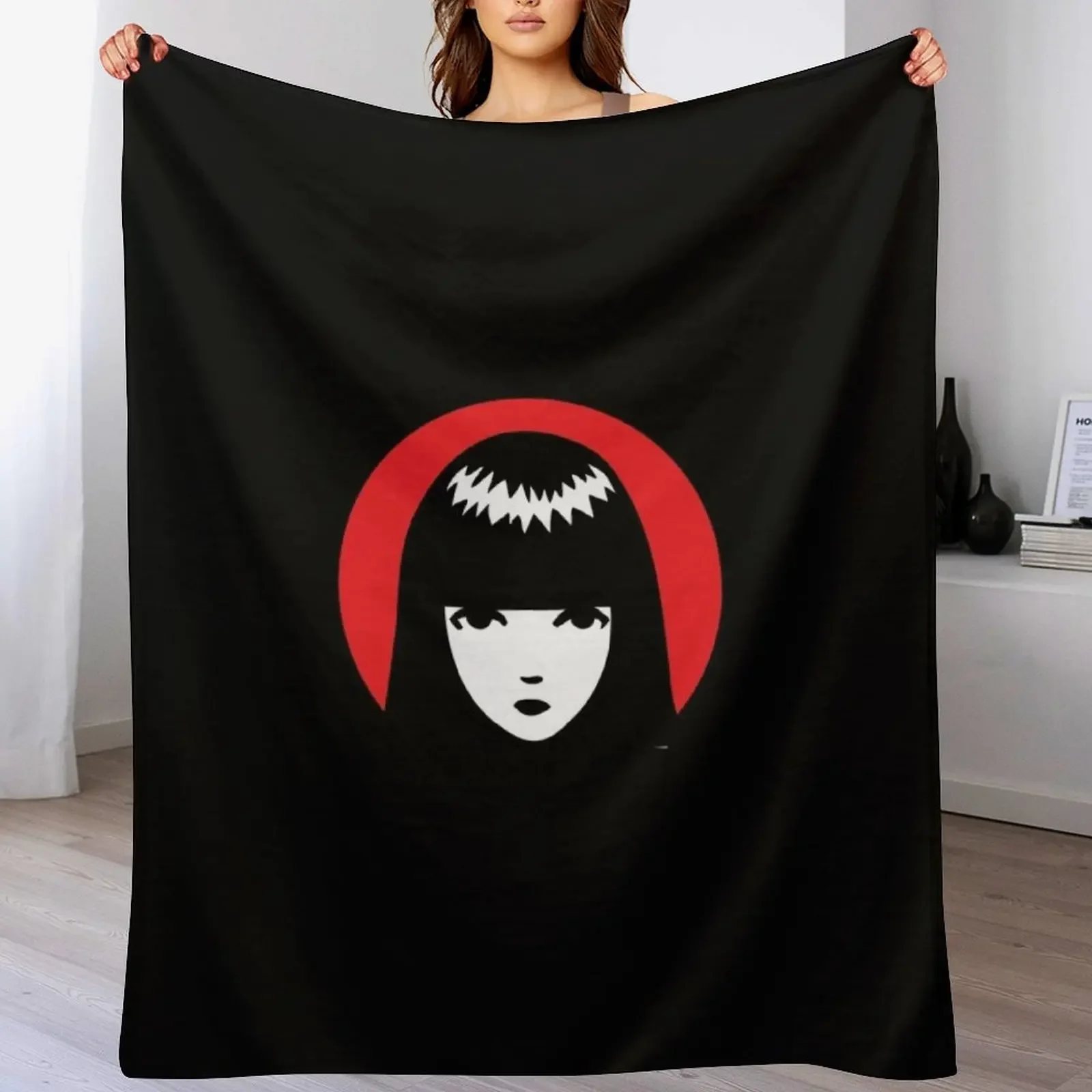 

Emily Strange Throw Blanket Cozy Sofa Blanket for TV Watching Napping