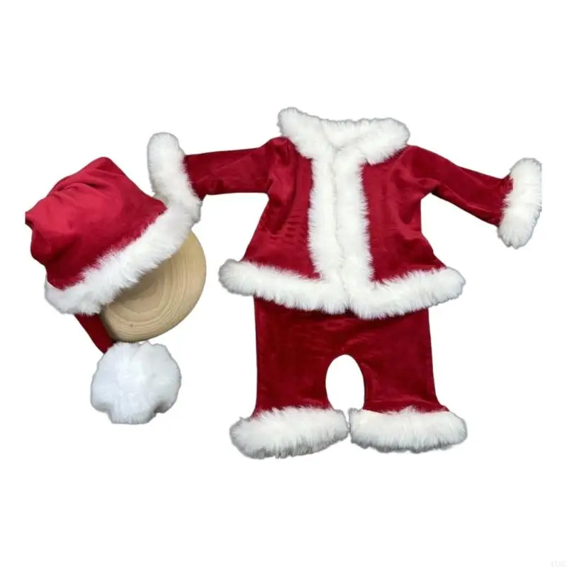 Roupa fotografia bebê fantasia aconchegante para recém-nascidos, com chapéu, adereços para fotos família, e