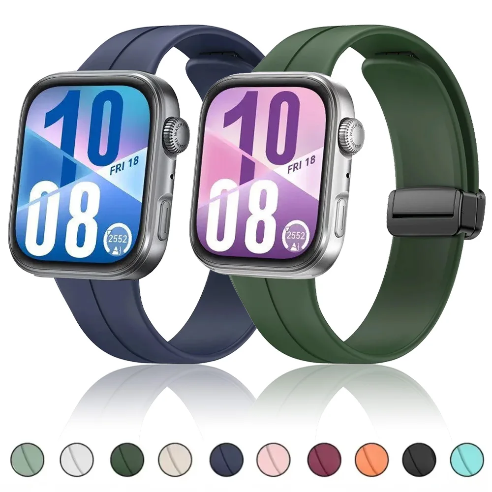Sport-Silikonarmband für Huawei Watch Fit 4 Pro 4 3 mit magnetischer Schnalle, austauschbares Armband, Huawei Watch Fit 4 Pro Band