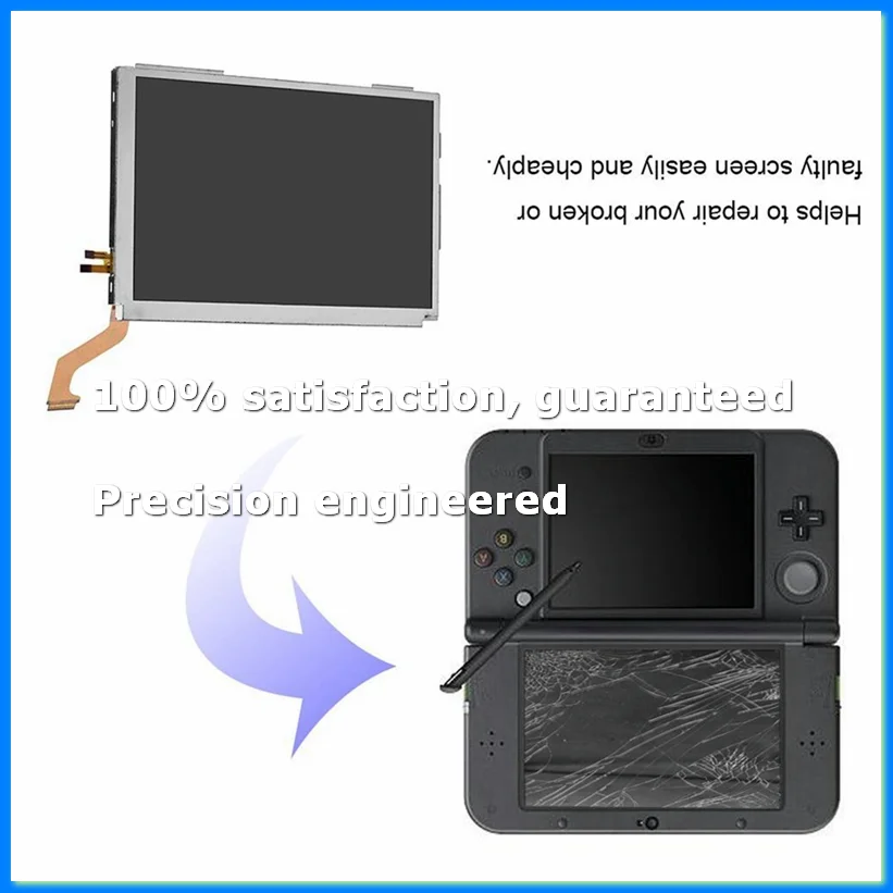 

Top Upper LCD Screen for XL LL Upper LCD Display Screen Replacement Parts-ELEC