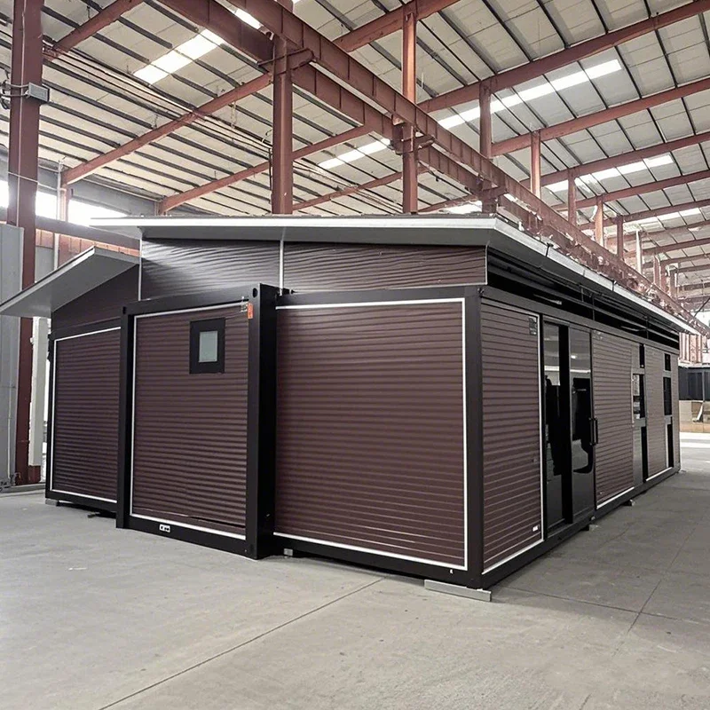 Mobile Home Prefabricated Container House Cabins 20FT 40FT Small Tiny Home Folding Expandable Portable Steel Structure House