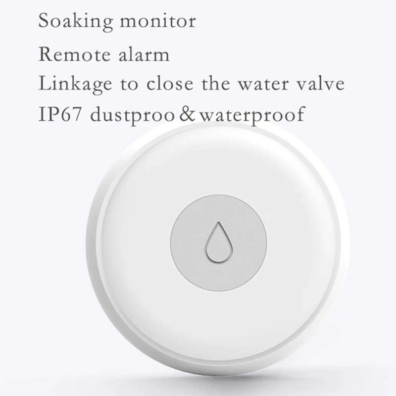 Zigbee-Capteur d'inondation, détecteur de fuite d'eau, précieuse, débordement complet, système d'alarme de sécurité, télécommande d'application