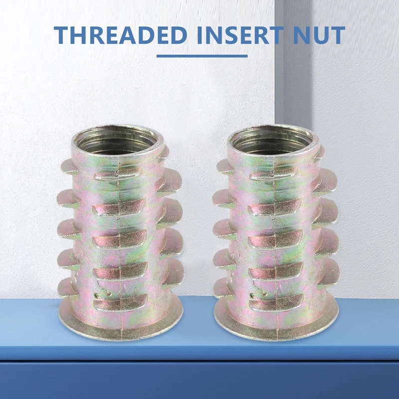 New Pack Of 230 Screw Nuts M4/M5/M6/M8/M10 Zinc Alloy Hex Socket Nut, Threaded Insert, Wood Screw Nut For Wood Furniture