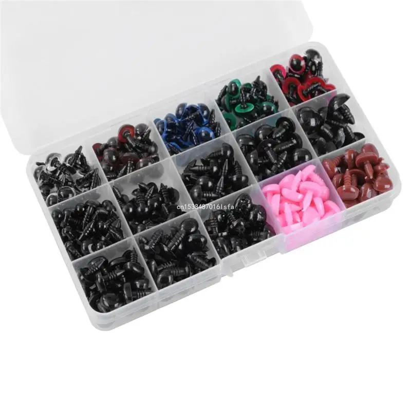 Safety Eye 560PCS Plastic Craft Stuffed Eye with Washers for Doll Toy Dropship