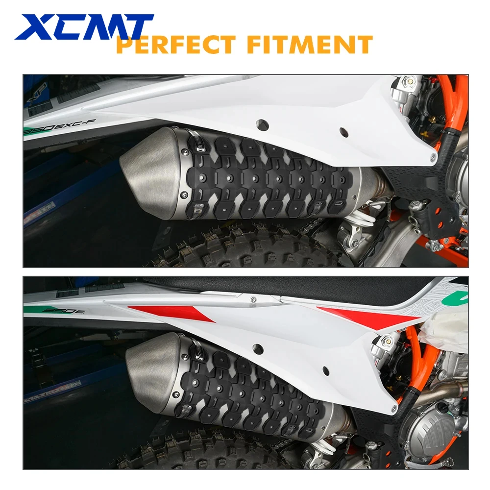 

Motorcycle Heat Shield Exhaust Protective Cover For KTM HUSQVARNA HUSABERG YAMAHA SUZUKI GAS-GAS BETA HONDA KAWASAKI 125-500