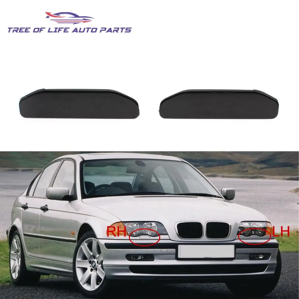 Front Bumper Headlight Washer Spray Nozzle Jet Cover Cap For BMW 3 Series E46 316 318 320 323 325 328  61677066842 61677066841