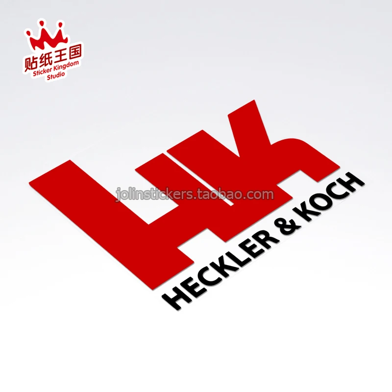 For HK Heckler & Koch Military Motor bike Auto Car SUV Motorcycle Reflective Decals Waterproof Stickers Z04