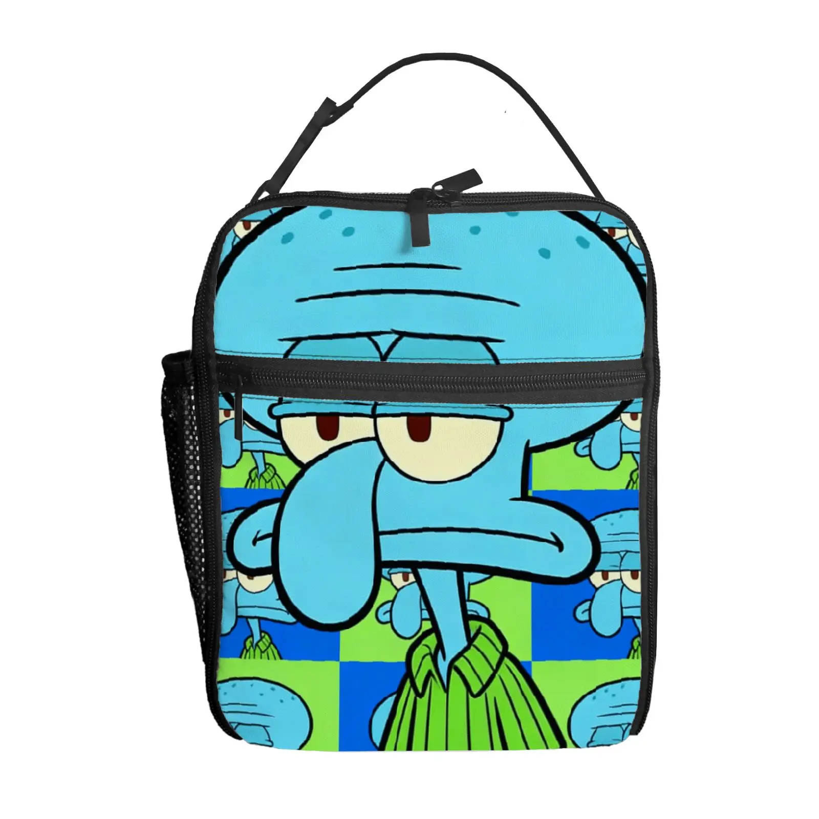 

1pc SpongeBob's Squidward Lunch Bag Handbag High-Quality Cute Casual Party Picnic School Gift for Daily Use