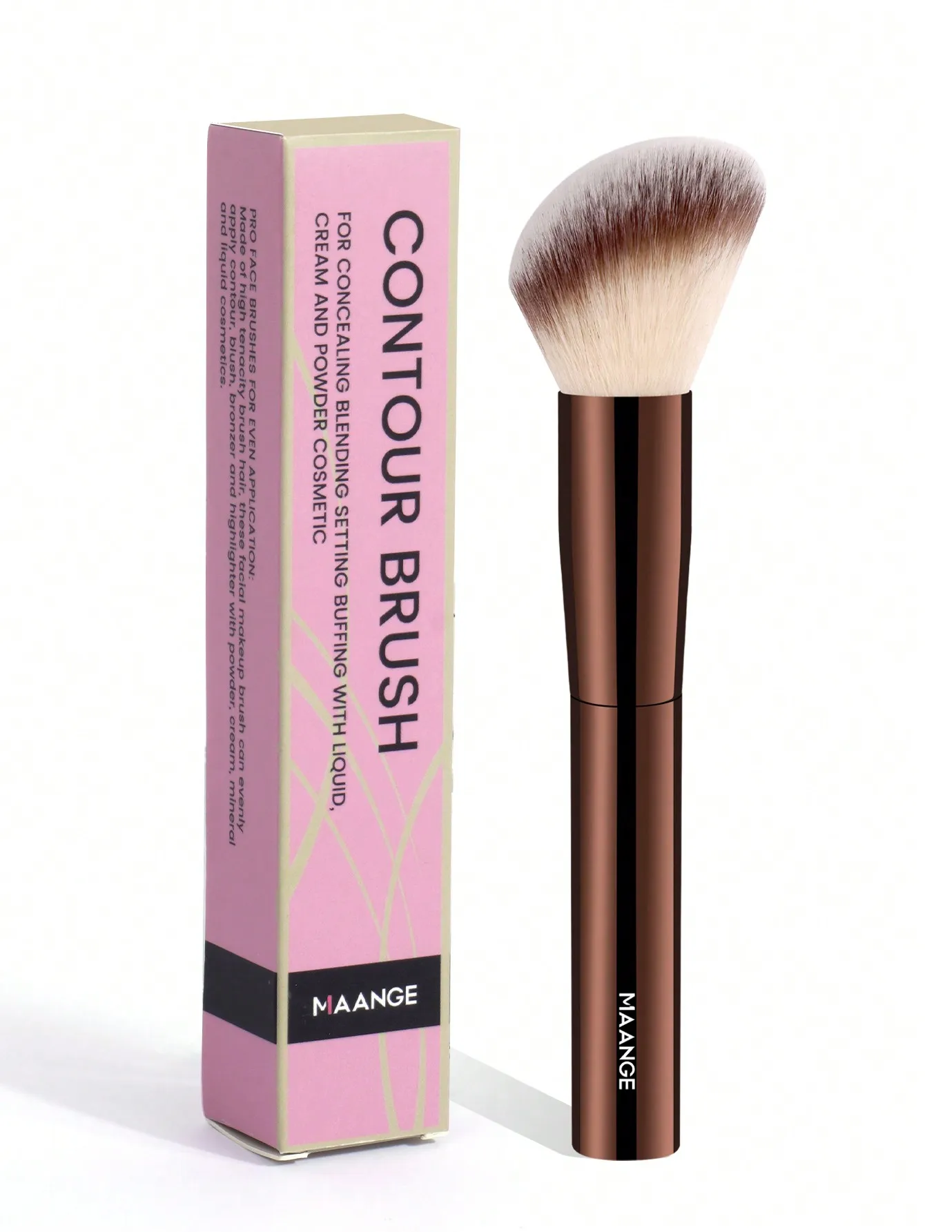 

MAANGE 1pc Professional Concealer Brush, Soft & Skin-Friendly, Convenient For Travel, Ideal Gift For Women And Girls, Suitable For Foundation, Concealer, Blush, Contouring, Bronzer, Powder And More,Giveaways