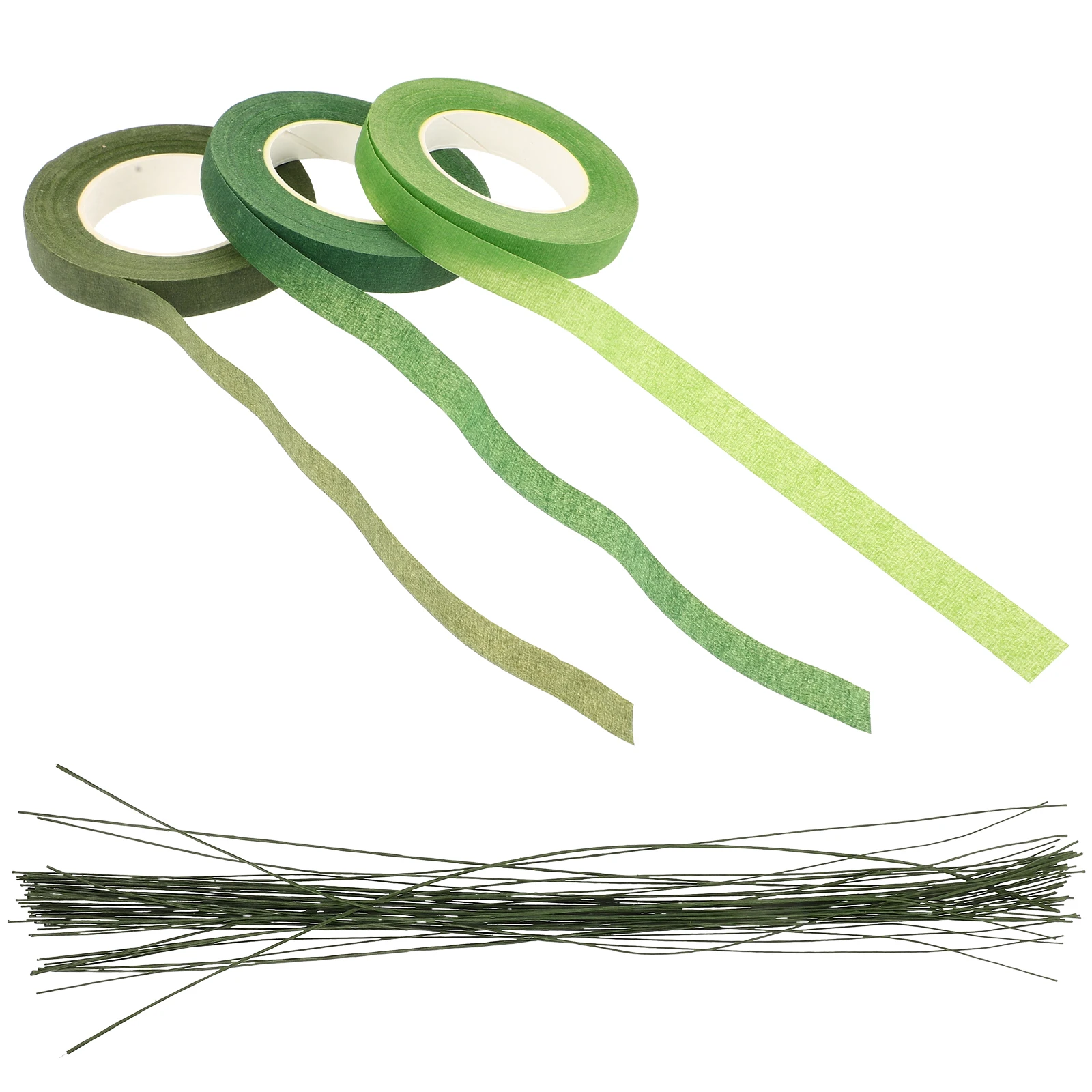 

1 set Floral Tool Set Strong Adhesive Tape Bouquet Stem Wrap Wires Flower Packaging Supplies DIY Crafts Plastic Paper Materials