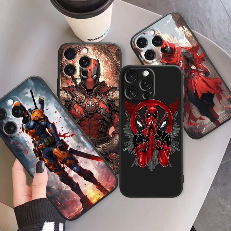 Death Attendant Marvel Cool For iPhone 15 14 13 12 11 XS XR X 8 7 SE Pro Max Plus Mini Black Back Phone Case