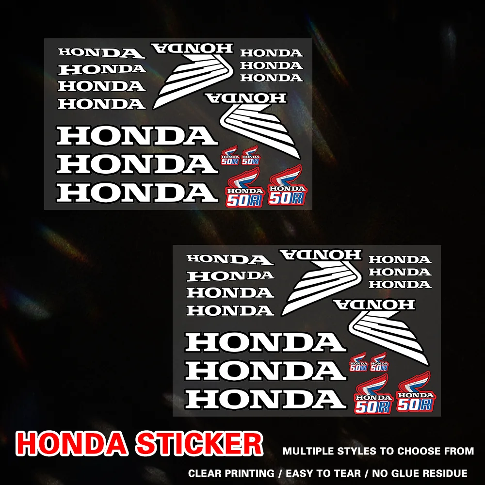 

Cool Car Black H-honda-a Decal Set High Quality Printed and Cut Stickers Motorcycle Sticker