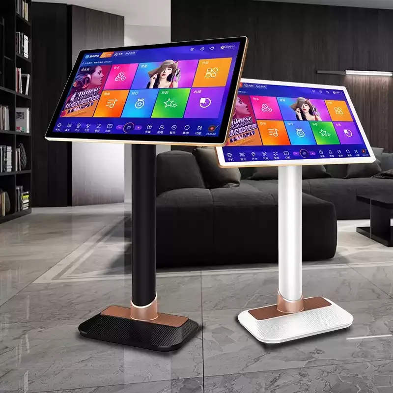 Home KTV Voice Dual System Jukebox All-in-One Machine, Capacitive Screen Karaoke Player with English Multi-Language Audio