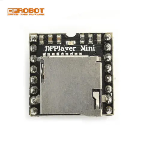 DFRobot DFPlayer Mini lecteur MP3, module vocal, prend en charge la carte TF 32G, formats audio communs MP3/WAV/WMA, compatible avec Arduino RX/TX