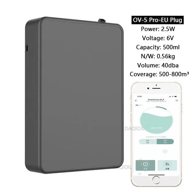 HAOYUNMA Intelligenter Aromadiffusor zur Wandmontage, Diffusor für ätherische Öle, APP-Steuerung, Duftdiffusor, große Abdeckung, Duftmaschine, Hotel, Zuhause 3